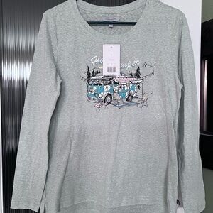 Cotonella Light Gray Long Sleeve Tee